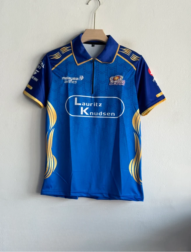 MUMBAI INDIANS 2026 HOME KIT ROHIT POLO EMBROIDEY