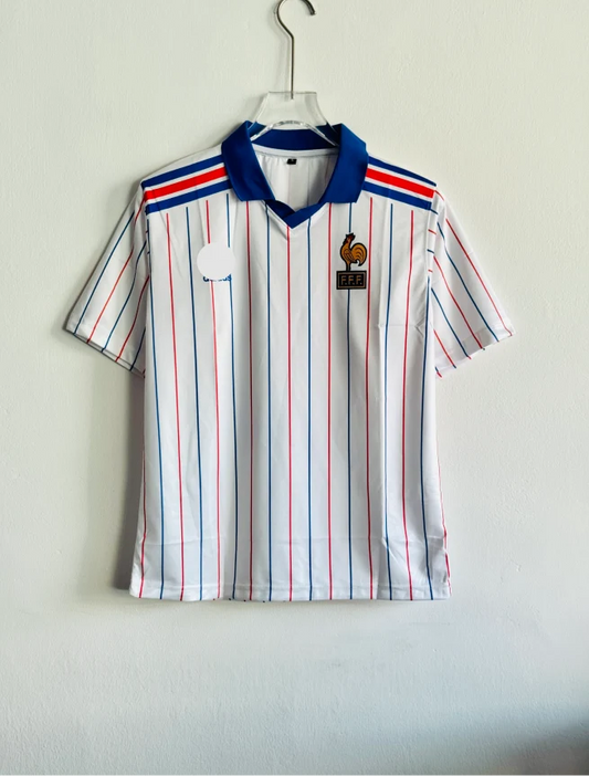 FRANCE 1982 AWAY KIT ZIDANE FIVESLEEVE POLO