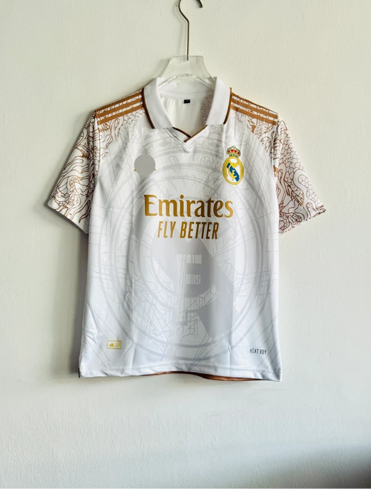 REAL MADRID GOLD SPECIAL EDITION KIT RONALDO FIVESLEEVE POLO