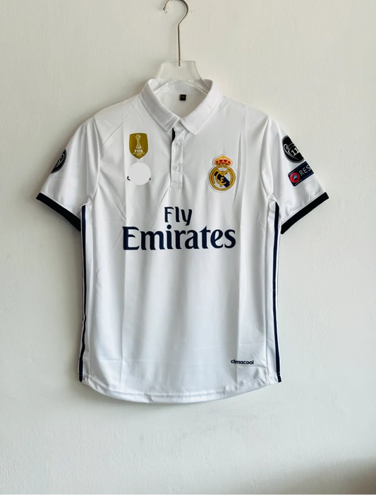 REAL MADRID 2016-17 HOME KIT RONALDO POLO EMBROIDERY PREMIUM