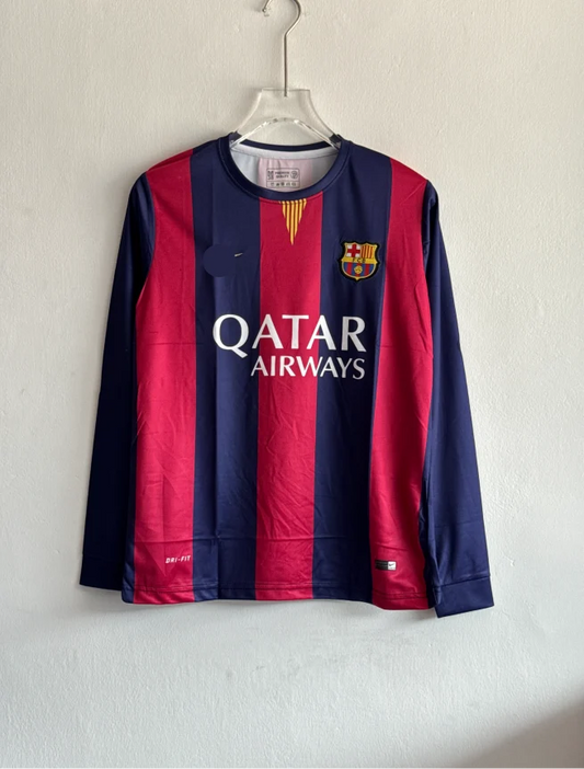BARCELONA 2014-15 HOME KIT MESSI FULLSLEEVE EMBROIDERY