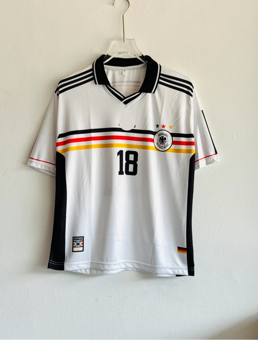 GERMANY 1998 HOME KIT KLINSMANN FIVESLEEVE POLO